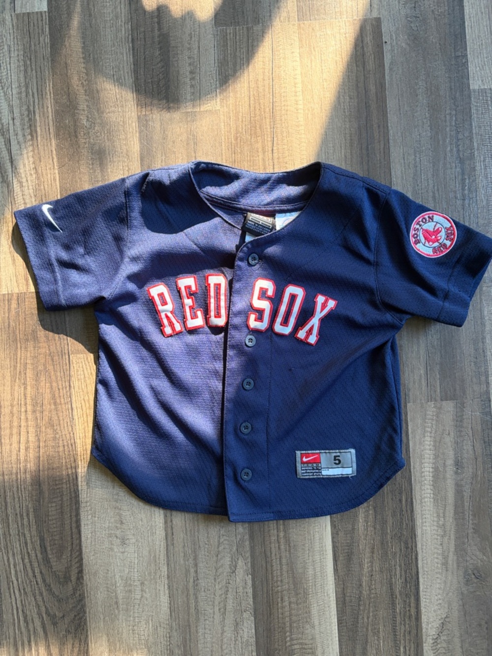 Nike Kids Red Sox Button-Up Jersey